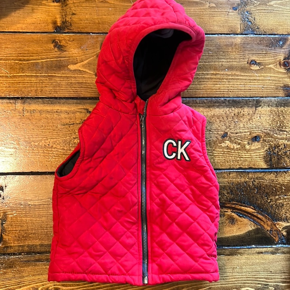 Calvin Klein 18M kids zip up vest